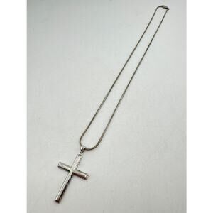 Vintage Ross Simons Sterling Silver and Cross Pendant